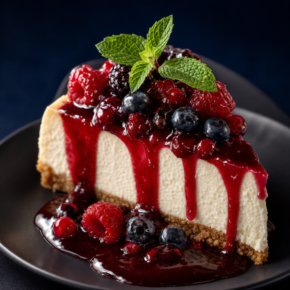 Cheese cake et son coulis